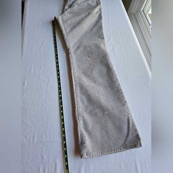 GAP Women's Gray Long Lean 70's Inspired Cordurary Jeans - Picture 5 of 9